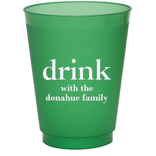 Big Word Drink Colored Shatterproof Cups